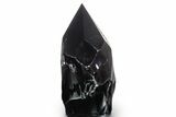 Free-Standing Polished Obsidian Point - Mexico #355058-1